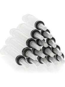 Sparkle and Bash 30-Pack Plastic Shot Syringes - Drink Syringes For Parties, Nurse Graduations, New Years Celebrations (1 Oz) - Clear - View 5