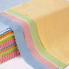 10/20/50/100pcs Chamois Glasses Cleaner, Jewelry Care Wipe Cloth, Microfiber Cleaning Cloth For Glasses, Cloth Lens Phone Screen Cleaning Wipes(Random Color)