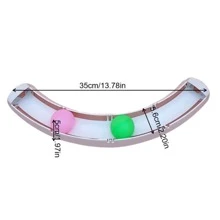 Wall-Mounted Ball Track Toy For Cats, Interactive Auto-Rotating Toy Ball