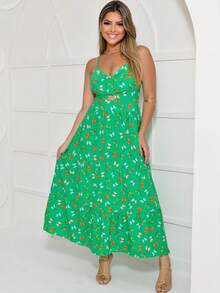 Women Dresses - 綠色 - 查看 1