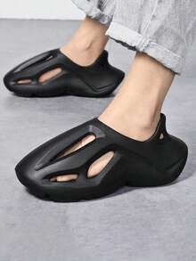 新款户外运动柔软防滑耐磨木屐，休闲款 - 黑色 - 查看 4