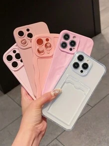 Ốp lưng điện thoại bảo vệ toàn diện Apple 5 chiếc màu trơn hình sóng tre cao cấp, tương thích với iPhone 15/15Pro/15Pro Max/15Plus/11/12/13/14/XS/XR/11Pro/11Pro Max/12Pro/12Pro Max/13Pro/13Pro Max/14Pro/14Pro Max/14Plus/7Plus/8Plus/8/SE2 - Nhiều màu - Xem 2