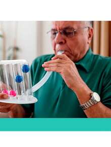 ESPIROMETRO EXHALAR E INHALAR INSPIROMETRO | INCENTIVADOR DE CUATRO BOLAS MEDIDOR DE FLUJO MÁXIMO | EJERCITADOR PULMONAR Y RESPIRATORIO REHABILITACIÓN | LAVABLE E HIGIÉNICO - transparente - Ver 2