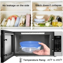 6pcs/Set Silicone Stretch Lids, Multi-Functional Reusable Airtight Food Covers For Bowls, Fruits & Vegetables - Blue - View 4