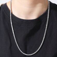 1 件時尚嘻哈鋅合金閃電形全鑲嵌吊墜中性酷風格項鍊適合饒舌男女日常佩戴 - 嘻哈吊墜 - 查看 24