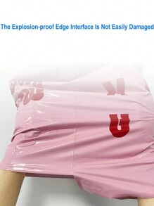 10/30pcs Pink Waterproof Shipping Bags With English Text, Thickened Dual-Sided Printed 12 Mils Packaging Envelopes, Various Sizes Applicable For Multiple Items Packaging And Mailing Back To School - Pink - View 5