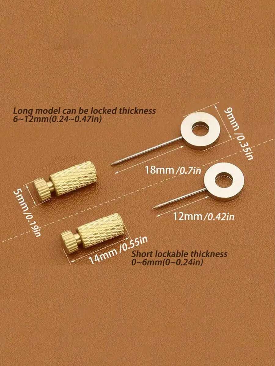 A Set Of 10 Durable HandStitching Needles For Leather (5 Large, 5