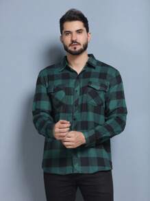 Men Shirts - Dark Green - View 1