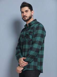 Men Shirts - Dark Green - View 3
