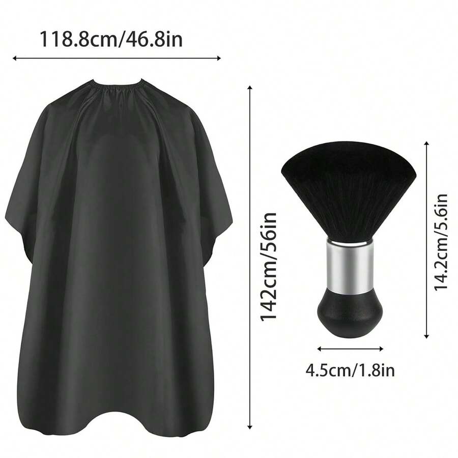 KAPPERSSCHORT - WAKO LONG CAPE BLACK