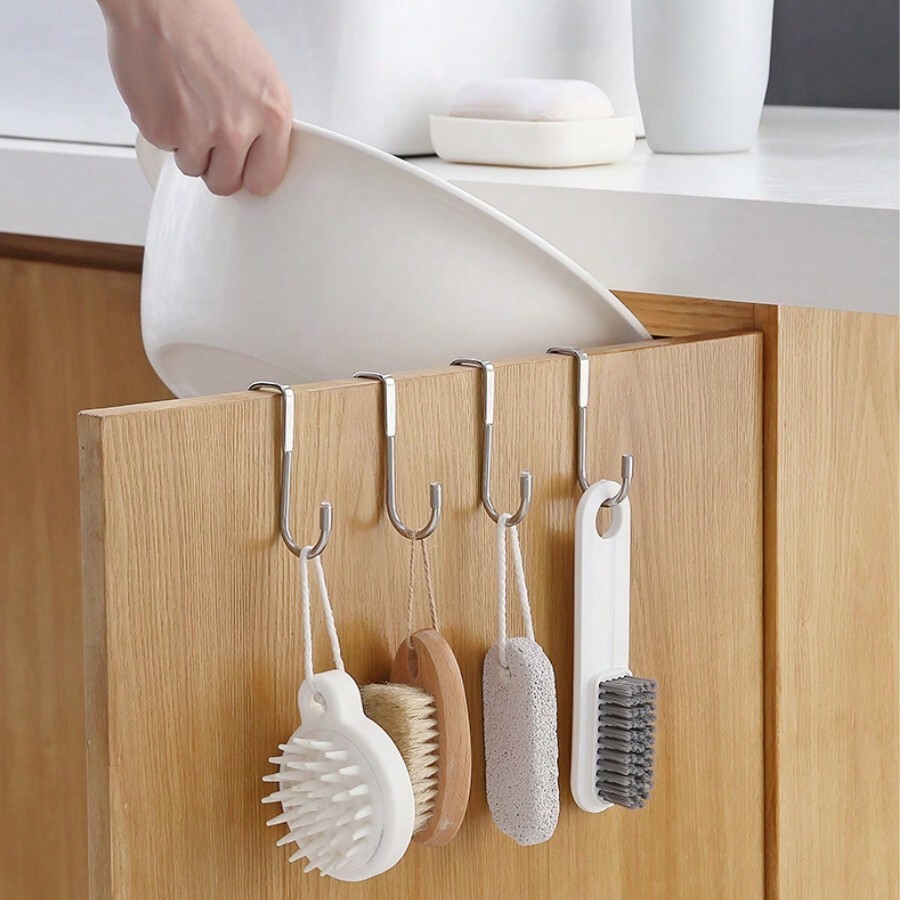 1pc MultiFunctional Hanging Door Hook, Behind The Door Hook, Double Hook Hook, Suitable