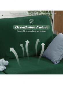 YODOLLA 2m Sofa Couch For Living Room Mid Century Modern Decor Furniture In Green - Green - View 3