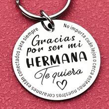 Spanish Best Friend Gifts Sister Gifts Keychain Friendship Jewelry Graduation Christmas Gifts Car Accessories Bag Charm Backpack For School Letter Cute Goth Y2k Halloween Accessories Teachers Day Gift Ideas Bag Lanyards With Id Holder Car Accessories Bag Charms Gifts For Mother, Father, Graduation, And Teacher - Multicolor - View 2