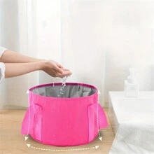 1pc Portable Soak Foot Multifunctional Soak Bag Bucket Foot Bucket Foldable Water Basin Beauty ToolsBody Care For Travel,Sport,Outdoor