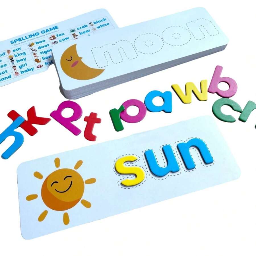 2 Sets Of 26 Letters+33 Cards+Erasable Pen+Storage Bag+Packaging Box