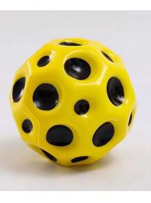 1searchgames Anti-Gravity Moon Rock High-Bounce Ball 70mm-6.6 High-Bounce Hollow Ball, Multi-Hole Ball, Interactive Stress-Relief And Breathable Toy, A Great Choice For Playing Outdoors With Friends - Yellow - View 4