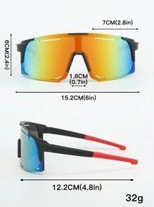 2pcs Men's Plastic Sport Wrap-Around Y2k Decorative Fashion Glasses, Suitable For Daily Wear, Photography, Shopping, Street Beach Accessories Glasses Shades For Summer Beach Vacation,Outdoor,Travel