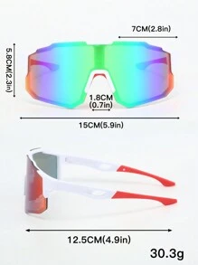 2pcs Men's Plastic Sport Wrap-Around Y2k Decorative Fashion Glasses, Suitable For Daily Wear, Photography, Shopping, Street Beach Accessories Glasses Shades For Summer Beach Vacation,Outdoor,Travel