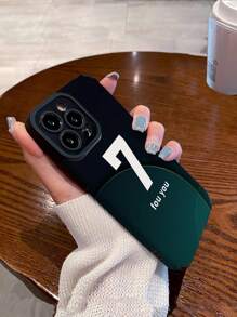 1 Ốp điện thoại Tpu mềm chống rơi Lucky Number 7 hoàn thiện mờ cổ điển Tương thích với các mẫu iPhone và Samsung (15/15plus/15pro/15promax) - Nhiều màu - Xem 5