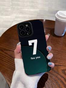 1 Ốp điện thoại Tpu mềm chống rơi Lucky Number 7 hoàn thiện mờ cổ điển Tương thích với các mẫu iPhone và Samsung (15/15plus/15pro/15promax) - Nhiều màu - Xem 2