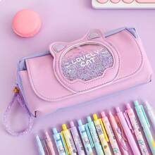 2024 新款高容量女孩鉛筆盒 - 紫色 - 查看 1