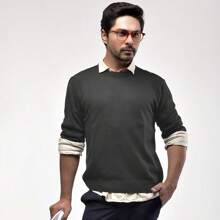 Men Sweaters - 灰色 - 查看 2