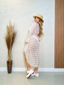 Women Cover Ups - Màu be - Xem 2