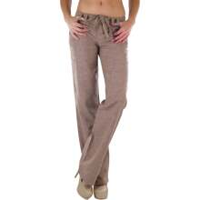 ToBeInStyle Women's Linen Boot Cut Dress Pants - Thạch Thạch - Mocha - Xem 1