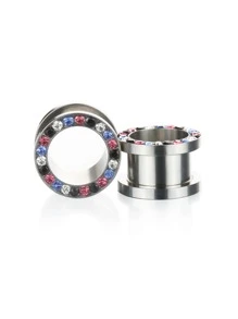 1 Cặp khuyên tai thời trang, thanh lịch và tối giản theo phong cách doanh nhân, làm bằng thép không gỉ với trang trí bằng đá giả nhiều màu sắc, thích hợp cho hàng ngày, tiệc tùng, ngày lễ và ngày làm việc - giãn tai - Xem 9