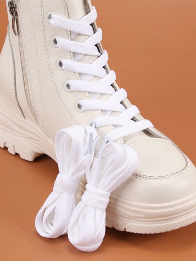 2 pary płaskich sznurówek do butów, sznurowadła o szerokości 5/16 cala do butów sportowych, butów sportowych, sznurówek do butów, codziennego noszenia, akcesoriów do butów dla kobiet, pomysłów na zimowe prezenty