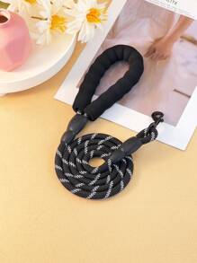 1pc Round Rope Pet Leash With Reflective Strip And Night Light Belt For Walking Dogs - Multicolor - View 29