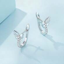 WOSTU 1pair 925 Sterling Silver Spring Fashion Earring Series Dragonfly Bird Or Butterfly Insect Animal Earrings For Women Fine Jewelry Gift
