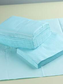 20pcs Blue Nail Art Table Mat Disposable Clean Pads For Nails Waterproof Tablecloths Manicure Tools Accessories Tattoo Nail Table Mat - Blue - View 1