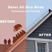10包鳥釘不銹鋼防鴿器總長3.3m / 10.83ft防鳥驅逐劑抗攀爬安全牆圍欄,遠離屋頂窗台騷擾器,驅趕烏鴉遠離,適用於門廊