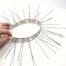 10包鳥釘不銹鋼防鴿器總長3.3m / 10.83ft防鳥驅逐劑抗攀爬安全牆圍欄,遠離屋頂窗台騷擾器,驅趕烏鴉遠離,適用於門廊