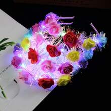 1 件多色 LED 花环头带、派对礼品发带发箍 - 金絲花環頭箍彩色 - 查看 4