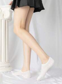 15pairs/Set Women's Boat Socks, Suitable For Daily Use, In Black, White And Gray Invisible Socks - Multicolor - View 2