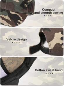 Geyoga 4 Pieces Men's Camouflage Military Camouflage Baseball Cap, Outdoor Sports Camouflage Tactical Cap, Fishing Hat For Men And Women (Mixed Colors, Medium) - 彩色 - 查看 4