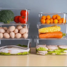 Kitchen Storage, Refrigerator Preservation, Frozen Storage Box, Lid Storage, Food, Fruit And Vegetable Sorting, Egg Box - White - View 2