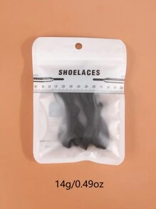 2 双扁平鞋带，5/16 英寸宽鞋带，适用于运动跑步运动鞋靴带 - 黑色 - 查看 6