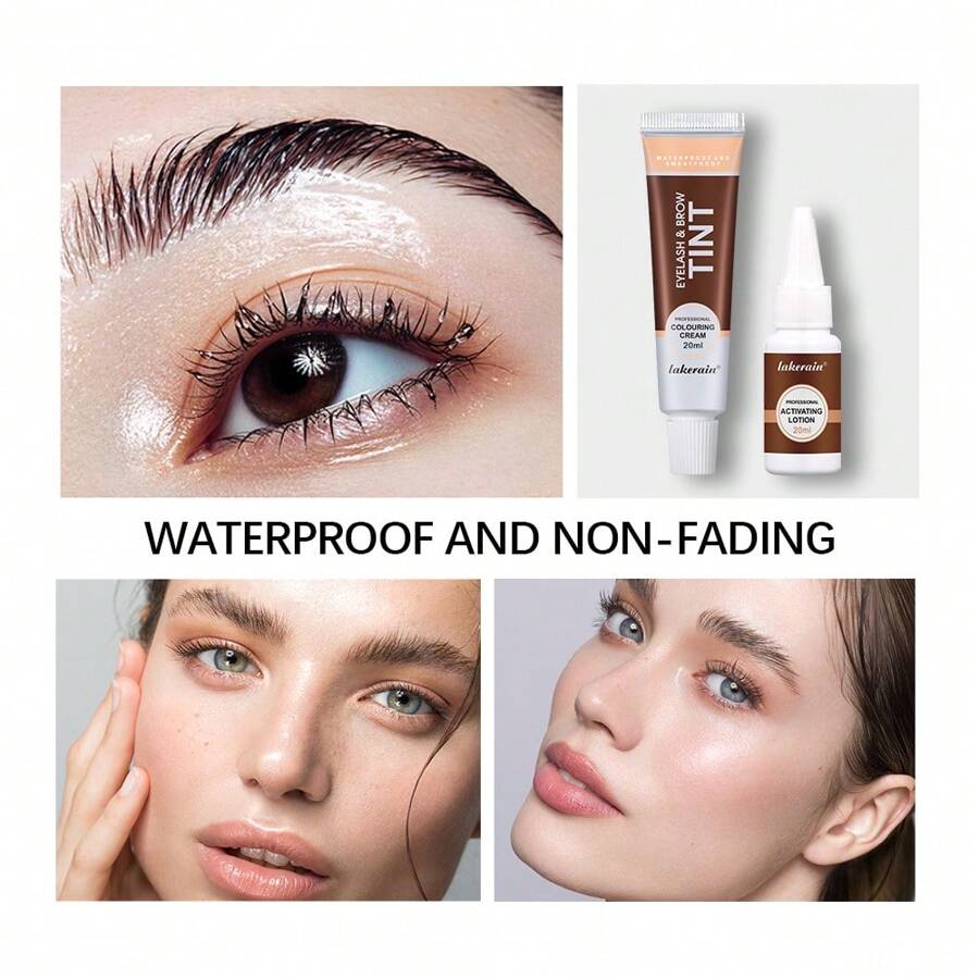 lakerain Instant Lash & Brow Tint Set Natural Bushy Eyebrow Dye Kit