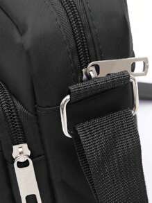 Bolso De Hombro Para Mujer Con Patrón De Letras, Elegante Y Conveniente Para Actividades Al Aire Libre Bolso De Teléfono Bolso Mensajero Bolsa De Varias Capas Monedero Para Mujer Útiles Escolares Para La Habitación De Residencia Universitaria Bolsa Vintage Estilo Bandolera Correa Geométrica Bolso Cruzado En El Pecho Para Mujeres Regalo