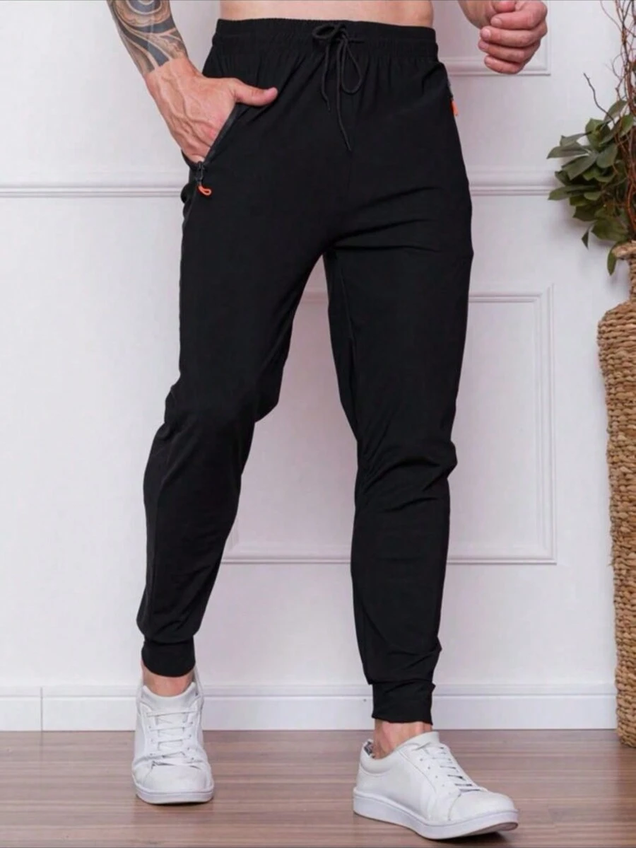 Men Pants - 黑色 - 查看 1