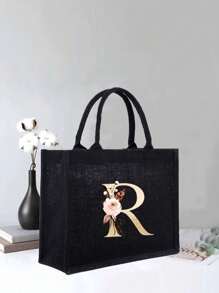 Vàng Màu hồng Hoa Đen Túi xách tay , Nguyên chất Đen Thiết kế , Đơn giản Và , Cá nhân hóa Lễ cưới Túi quà tặng , Phù dâu , Túi trang điểm , Du lịch Đơn giản Túi bảo quản , Màu thuần Mỹ phẩm Ví , Dung lượng lớn Du lịch Túi trang điểm : Hoàn hảo Đối với Ngoài trời Hoàn hảo Đối với Đám cưới , Sinh nhật , Và Kỳ nghỉ , Cái này Là A Tuyệt vời Qủa tặng Đối với phụ nữ , Mẹ , Giáo viên , Bạn Và Lớn Ba lô Đối với Sinh viên , Trở lại Trường , - màu đen - Xem 14