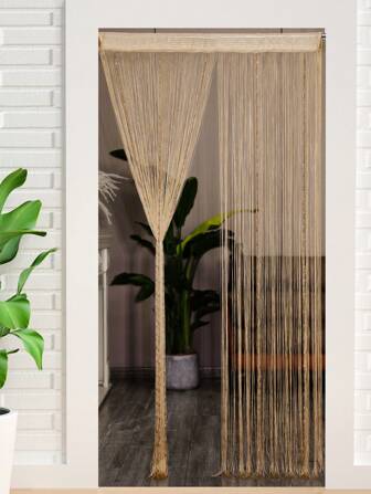 1pc Beaded String Curtain Panel For Bedroom, Living Room, Hotel, Wedding, Doorway Decoration