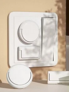 18pcs Three-Pronged & Double-Pronged Safety Protection Cover For Electrical Socket - White - View 7