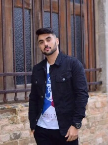 Men Jackets & Coats - Black - View 4