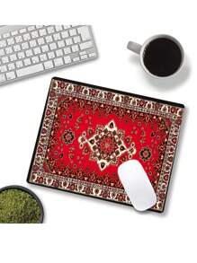 1片星空抽象曼陀羅鯉魚圖案防滑電競滑鼠墊,有4種尺寸可選 - 寶藍色 - 查看 3