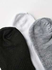 Sports Outdoor 5pairs Solid Color Breathable Sports Socks, Comfortable For Spring And Summer