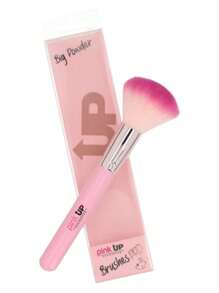 Polvo Translúcido Compacto Matificante + Brocha Profesional Bigo Powder Brush PINK UP Makeup Maquillaje